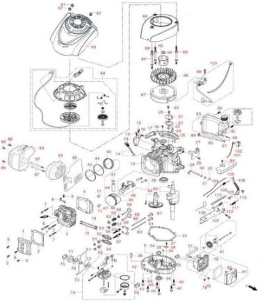 RV170 PARTS BREAKDOWN